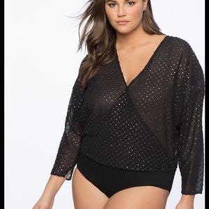 ELOQUII Crossover Bodysuit NWT
